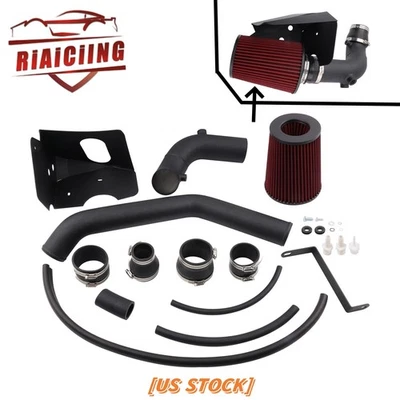 Для 08-15 Mitsubishi Lancer Evo 10 X 2.0 MR/GSR холодный воздухозаборник набор + красный фильтр - Изображение 1 из 4