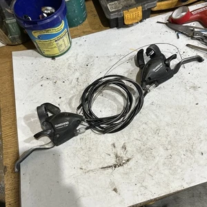 Shimano Shifter Set ST-EF51-7 EZ fire plus STI, 2.5 finger lever, 3x7 Speed Blk - Picture 1 of 7