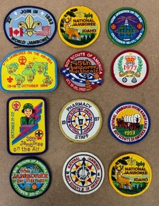Vintage BSA Boyscout Jamboree Patches Mixed Lot of 12 Patches - Picture 1 of 1