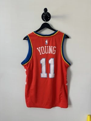 Trae Young Jersey Mens Small 40 Orange All Star Swingman Nike NBA - Image 1 of 4