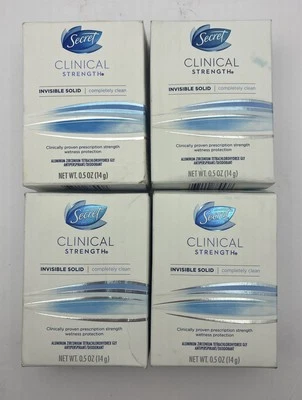 Secret Clinical Strength invisible, solid, completely clean 0.5 Oz 4 Pack - Image 1 of 4
