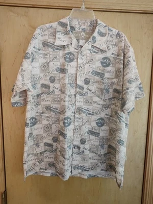 Hard rock Café Maui Mens Button Up Hawaiian Shirt Medium  - Image 1 of 4