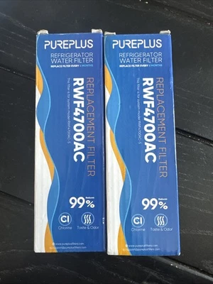 Pure Plus Refrigerator Water filter Replacement Filter RWF4700AC X2 NEW - Image 1 of 4