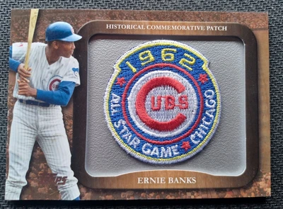 2009 TOPPS - ERNIE BANKS HISTORICAL COMMEMORATIVE PATCH CARD - LPR-27 - Image 1 of 4