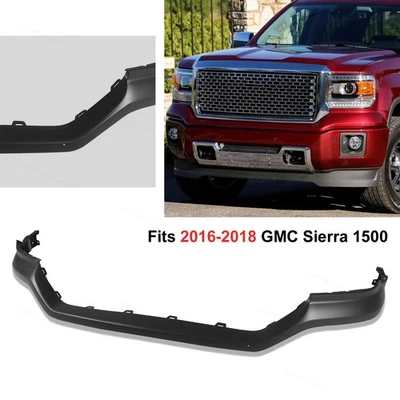 Fit For GMC Sierra 1500 2016 2017 2018 Front Upper Bumper Cover Primed Plastic Foto 1 de 4