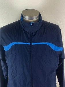 Nike Golfjacke Herren Medium Full Zip Windbreaker Navy Blau - Bild 1 von 9