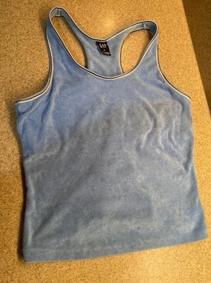 Gap Майка встроенный спортивный бюстгальтер | синий женщин маленький редкая - Изображение 1 из 3