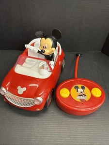 Disney Mickey Mouse Roadster RC Car + Remote Clubhouse Red Tested & Working  EUC - Picture 1 of 7