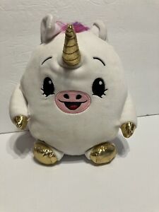 Squishable Unicorn Dream Stretchy  White Gold Stuffed Animal Pikmi 9” Plush Toy