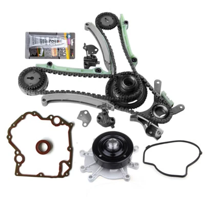 For 02-2008 Dodge Ram Dakota Jeep 4.7L Timing Chain Water Pump Kit Cover Gasket - Image 1 of 4