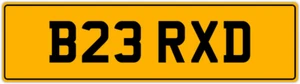 BRAD BRADLEY BRODIE BROD BRANDON BRIDE DD OLD B REG PREFIX NUMBER PLATE B23 RXD - Picture 1 of 4