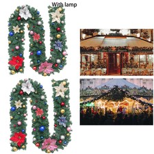 Fireplace Garland Home Decor Wreath Gift 9ft Decoration Door Christmas
