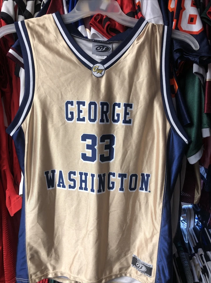 GEORGE WASHINGTON COLONIALS YOUTH BASKETBALL JERSEY W/LOGO #33 NEW! M, L OR YXL - Image 1 of 3