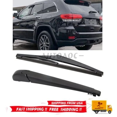 For 2011 2012-2017 Jeep Grand Cherokee Rear Windshield Back Wiper Arm Blade Set - Image 1 of 4