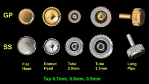 1x Corona Impermeable SS & GP -- Varios Tamaños de Cabezal, Tubo y Grifo [Lista desplegable] - Imagen 1 de 1
