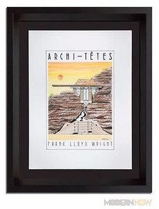 Frank Lloyd Wright Lithographie Original von Louis Hellman *signiert. Seltener Fund.  - Bild 1 von 10