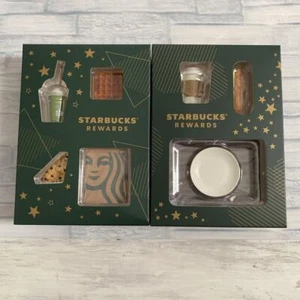 Starbucks Rewards Miniature Collection Figure Limited For Here & To Go set New - Picture 1 of 7