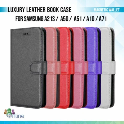ANG Premium Leather Book Case Magnetic Wallet Cover For Samsung A05s A06 A16 A55 A56
