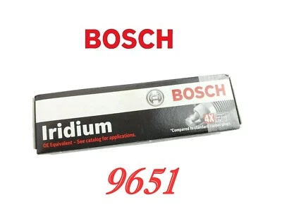 Bosch 9651  Iridium Spark Plug for Acura Honda BMW Dodge Jeep Mazda Subaru - Image 1 of 4