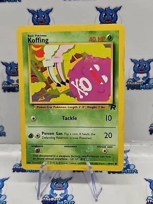Koffing 58/82 Team Rocket Pokemon  MP - Image 1 of 2