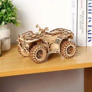 3D Puzzle Wooden Dune Buggy Model STEM Outdoor Adventure Kids DIY Craft Gift - Bild 1 von 19