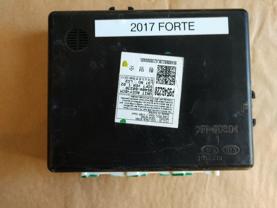 KIA Forte BCM 95400-B0220 2017 módulo de control de carrocería computadora usada buen estado Foto 1 de 1