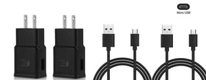 2x Wall charger +Micro USB Charging cable for Amazon Kindle Fire HD 7/8 Tablet - Picture 1 of 4