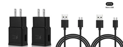 2x Wall charger +Micro USB Charging cable for Amazon Kindle Fire HD 7/8 Tablet - Image 1 of 2