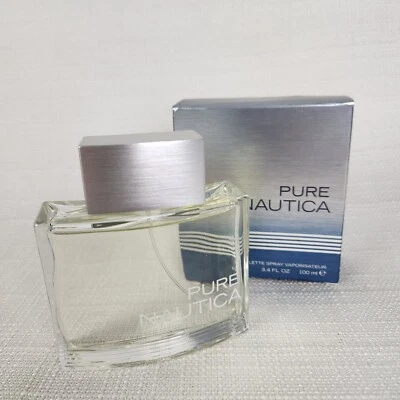 Nautica PURE For Men Eau De Toilette Spray 3.4 OZ / 100 ml Nueva Caja Abierta Foto 1 de 4