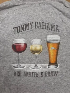 Herren T-Shirt Tommy Bahama Red White and Brew XL grau - Bild 1 von 10