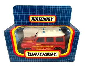 MB30 Matchbox Mercedes-Benz G-Wagon 280GE Rescue Unit ~1987 Blue Window Box - Picture 1 of 5