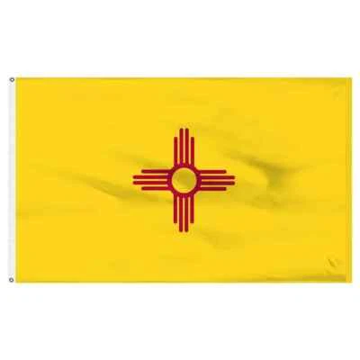 TBC 3x5 Foot New Mexico State Flag, New Mexico NM Flags Polyester 100D FABRIC