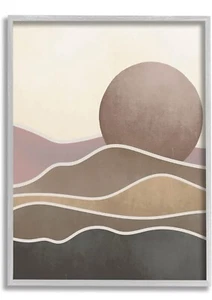 Stupell Industries Boho Desert Sun Dunes Framed Wall Art 16x20 Inch Brand New - Picture 1 of 4