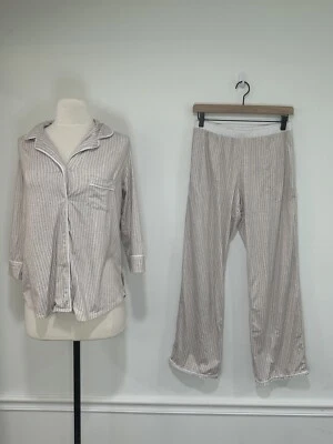 Vera Wang Mujer Camisón a Rayas Medianoche Dormir Pijama Conjunto XS Foto 1 de 4