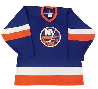 100% Authentic Vintage New York NY Islanders NHL CCM MASKA Hockey Jersey Medium - Image 1 of 4