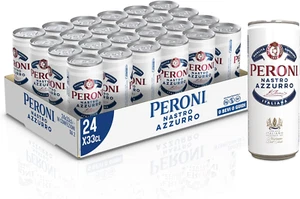 Peroni Nastro Azzurro, Cassa Birra Con 24 Lattine Di Birra Da 33 Cl, Birra Premi - Foto 1 di 6