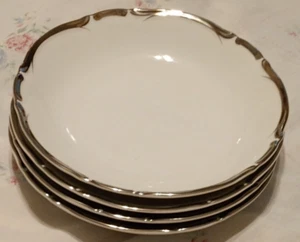 Set Of 4-Vintage "Harmony House Starlight Fine China Japan Shallow Bowls 7 3/4"* - Picture 1 of 8