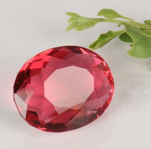 31.90 Ct. Pink Tourmaline Faceted Oval Cut AAA+ Loose Gemstone Gifts for Women - Picture 1 of 5
