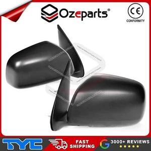 Set / Pair LH+RH Manual Door Mirror Black For Toyota Hilux Ute 2WD & 4WD 05~15 - Picture 1 of 4