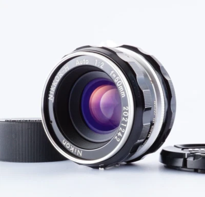 EX Nikon Non Ai NIKKOR H Auto 50mm F/2 MF Lens From JAPAN - Image 1 of 4