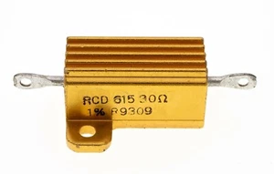 RCD 30 Ohm 1 % 25 W, drahtgebundener Gehäusehalterung Widerstand, Neu aus altem Lagerbestand - Bild 1 von 1