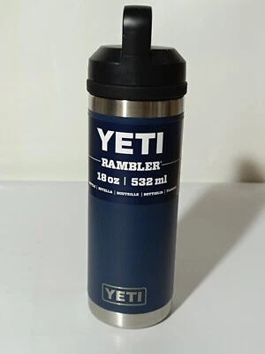 YETI Rambler Bottle Chug Trinkflasche Navy 532ml - Bild 1 von 4