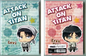 2 pcs Medium notebook set Attack on Titan anime movic Eren Jaeger Yeager Levi - Picture 1 of 4