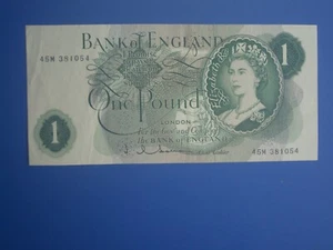 **Billete de repuesto '45M'** Hollom ""PBVF"" £1 1963** - Imagen 1 de 6