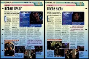 Richard Bashir / Amsha Bashir - Non-Starfleet Humans - Star Trek Fact File Page - Picture 1 of 1