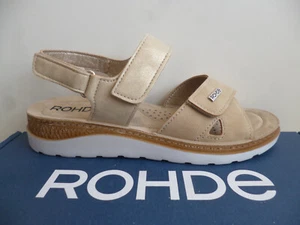 Rohde Damen Sandale Sandalen Sandalette Sandaletten Schuhe beige 1307 - Picture 1 of 8