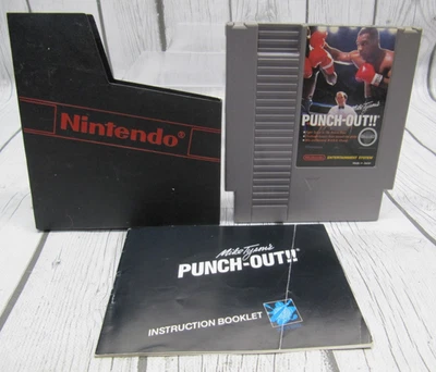 Mike Tyson's Punch-Out! White Bullets (Nintendo NES) w/ Manual & Sleeve - Tested - Image 1 of 4