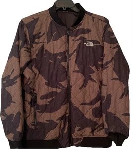 The North Face Jester Jacket Mens Large Reversible Camouflage Black Shell - Picture 1 of 13