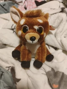 Ty Beanie Boos Buckley Deer Fawn Brown 6" Plush Stuffed Animal Toy Gift - Picture 1 of 5
