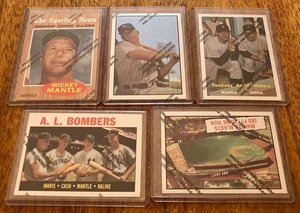 (5) 1997 Topps Finest Mickey Mantle Commemorative Set mit Mantel 22, 23, 30, 35, 36 - Bild 1 von 2